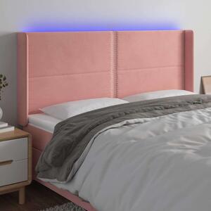 Bársony LED Fejtámla - Rózsaszín - 203cm