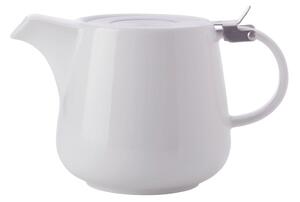 Basic fehér porcelán teáskanna szűrővel, 1,2 l - Maxwell & Williams