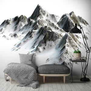 Fotótapéta - Hóval borított hegyek (152,5x104 cm)