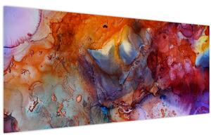 Kép - Absztrakt tinta művészet (120x50 cm)