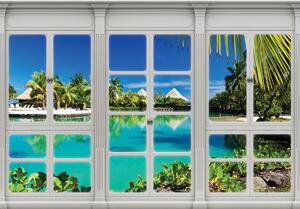 Fotótapéta - Egy ablak Hawaii-on (152,5x104 cm)