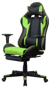 Iris GCH204BE_FT Gamer szék #fekete-zöld
