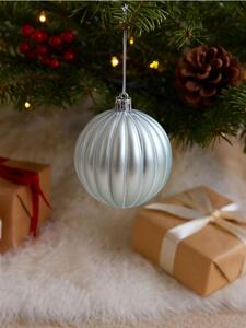Sinsay - Karácsonyi gömb díszek szett 6 darabos - ezüst