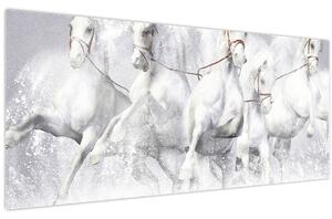Kép - Versenylovak illusztrációja (120x50 cm)
