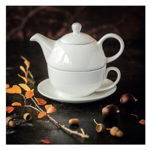 Basic fehér porcelán teáskanna és csésze - Maxwell & Williams