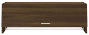 Barna tölgy színű szerelt fa ruhásszekrény 100 x 32,5 x 35 cm