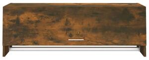 Füstös tölgy színű szerelt fa ruhásszekrény 100 x 32,5 x 35 cm