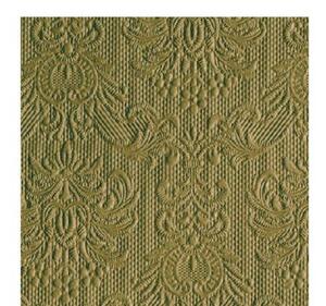 Elegance Olive Green papírszalvéta 25x25 cm