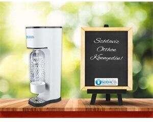 SodaCo K100W King otthoni szódagép, fehér színben