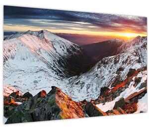 Kép - Téli hegyi panoráma (90x60 cm)