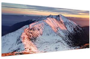 Kép - Téli hegyi panoráma II. (120x50 cm)