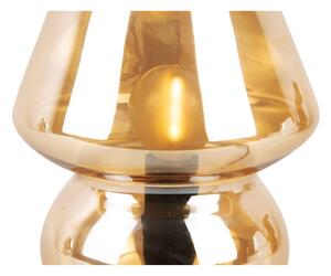 Glass világosbarna üveg asztali lámpa, magasság 18 cm - Leitmotiv