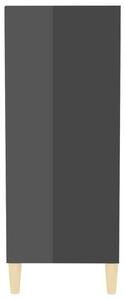 VidaXL magasfényű szürke forgácslap tálalószekrény 57 x 35 x 90 cm