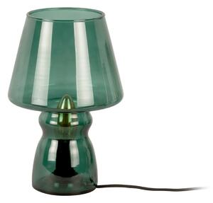 Glass sötétzöld üveg asztali lámpa, magasság 25 cm - Leitmotiv