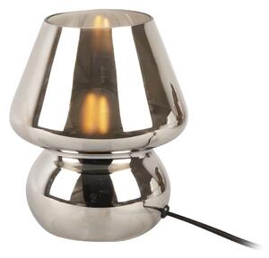 Glass ezüstszínű üveg asztali lámpa, magasság 18 cm - Leitmotiv