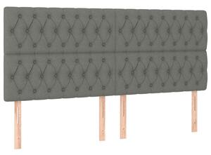 VidaXL Fejtámla - Szövet - Sötétszürke - 200cm