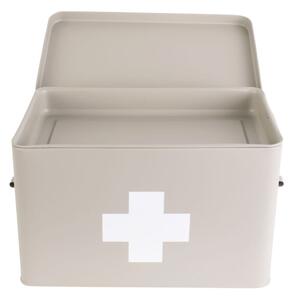 Medicine bézs fém gyógyszeres doboz, szélesség 31,5 cm - PT LIVING