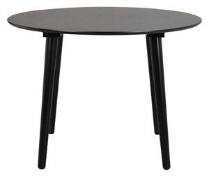 Lotta fekete étkezőasztal, ø 106 cm - Rowico