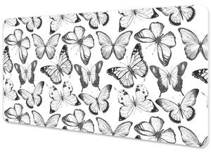 Íróasztal könyökalátét Íróasztal könyökalátét Fekete-fehér pillangó