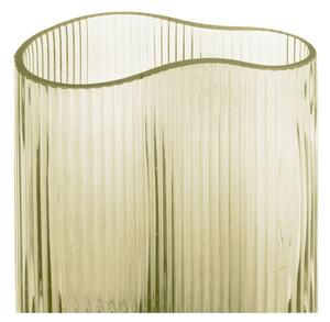 Wave zöld üveg váza, magasság 27 cm - PT LIVING