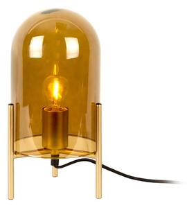 Bell mustársárga üveg asztali lámpa, magasság 30 cm - Leitmotiv