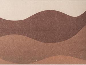 Sand Sunset barna-bézs pamut párna, 45 x 45 cm - PT LIVING