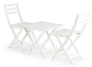 Siena fehér 2 személyes kerti étkezőszett, 50 x 50 cm - Bonami Essentials