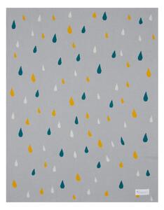Rain szürke pamut gyerek takaró, 80 x 100 cm - Kindsgut