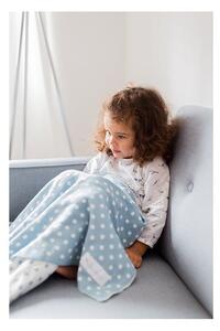 Dots kék-fehér pamut gyerek takaró, 80 x 100 cm - Kindsgut