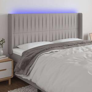VidaXL LED-es Ágyfejtámla - Szövet - 203cm