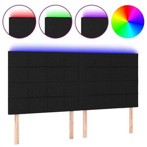LED-es Fejtámla - Fekete Szövet - 200x5x118/128cm