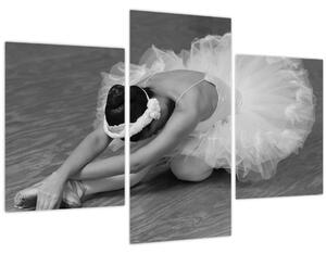 Kép - Balerina, fekete-fehér (90x60 cm)