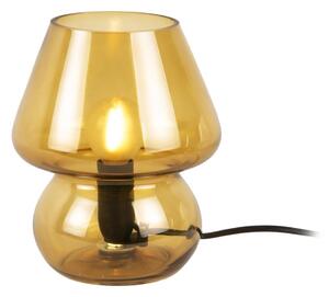 Glass mustársárga üveg asztali lámpa, magasság 18 cm - Leitmotiv