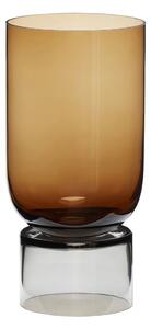 Amber narancssárga üveg váza, magasság 32 cm - Hübsch