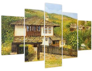 Kép - Házak nyáron (150x105 cm)