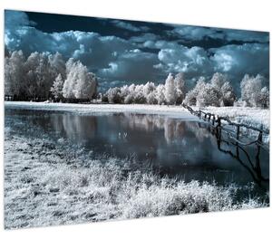 Kép - Fagyott táj (90x60 cm)