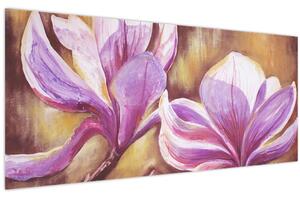 Kép - Magnólia virágok (120x50 cm)