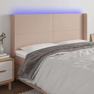 VidaXL Ágyfejtámla - Műbőr - LED - 183x16x118/128cm