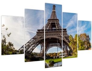 Kép - Eiffel-torony színes (150x105 cm)
