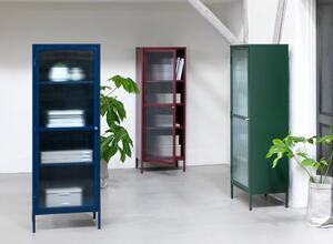 Bronco zöld fém tálalószekrény, magasság 160 cm - Unique Furniture