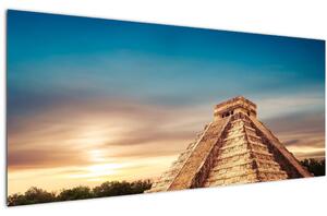 A híres maja emlékmű képe (120x50 cm)