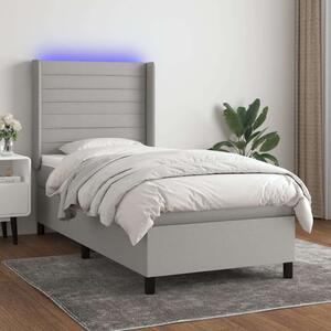 VidaXL LED-es Ágy - Rugós Matraccal - 100x200 cm
