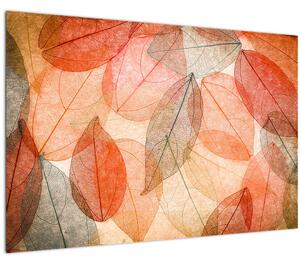 Festett őszi levelek képe (90x60 cm)
