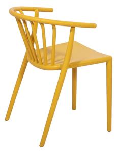 Capri sárga 6 személyes kerti étkezőszett székekkel és Thor asztallal, 210 x 90 cm - Bonami Selection