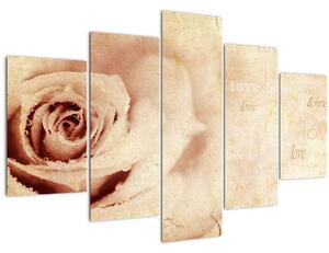 Kép - Rózsa virág szerelmeseknek (150x105 cm)