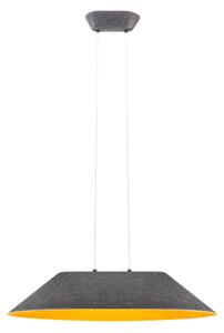 AKIRA LED függőlámpa, szürke-narancs, 75 cm