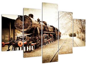 Kép - történelmi mozdony (150x105 cm)