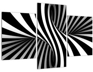 Absztrakt kép zebra csíkokkal (90x60 cm)