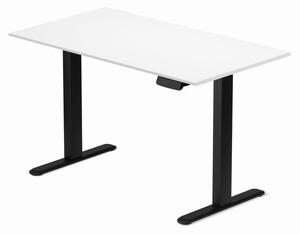 Profi elektromosan állítható magasságú íróasztal 120x80cm fehér | Dupla motor - Memória - USB - Nagy teherbírás | LVN System Control Pro