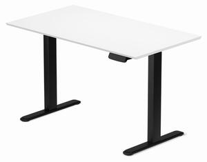 Profi elektromosan állítható magasságú íróasztal 138x67cm fehér | Dupla motor - Memória - USB - Nagy teherbírás | LVN System Control Pro